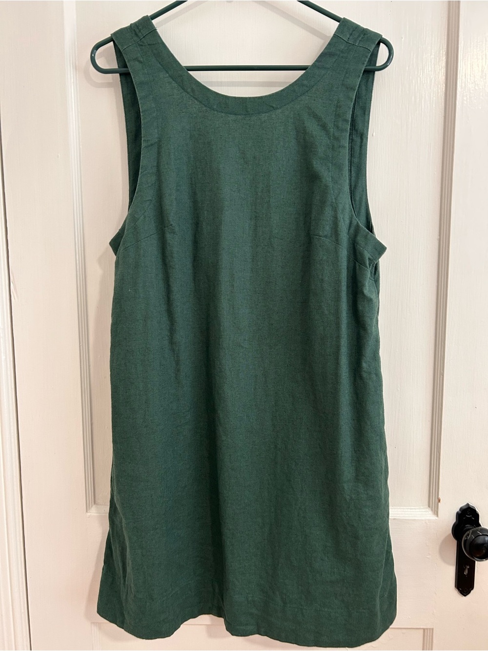 Free People low back green shift dress
